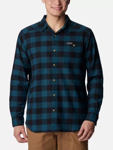 Men's Cornell Woods™ Flannel Long Sleeve Shirt - Tall Night Wave Buffalo Check