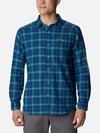 Men's Cornell Woods™ Flannel Long Sleeve Shirt - Tall Bright Indigo Tartan Ombre