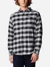 Men's Cornell Woods™ Flannel Long Sleeve Shirt - Tall Columbia Grey Buffalo Check