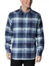 Men's Cornell Woods™ Flannel Long Sleeve Shirt - Tall Dark Mountain Buffalo Check