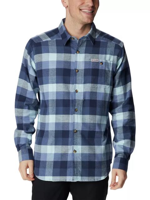 Men's Cornell Woods™ Flannel Long Sleeve Shirt - Tall Dark Mountain Buffalo Check