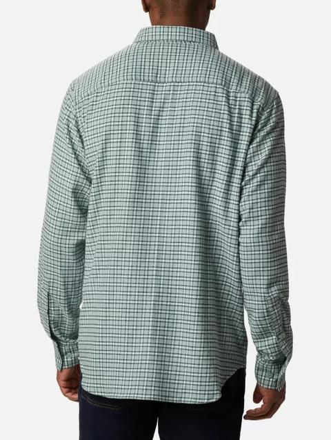 Men's Cornell Woods™ Flannel Long Sleeve Shirt - Tall Aqua Tone Plaid