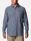 Men's Cornell Woods™ Flannel Long Sleeve Shirt - Tall Bluestone Plaid