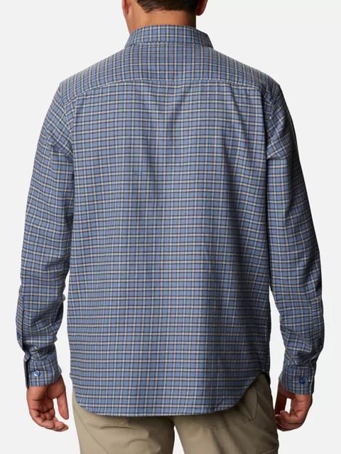 Men's Cornell Woods™ Flannel Long Sleeve Shirt - Tall Bluestone Plaid