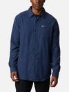 Men's Cornell Woods™ Flannel Long Sleeve Shirt - Tall Collegiate Navy Houndstooth