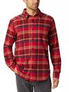 Men's Cornell Woods™ Flannel Long Sleeve Shirt - Tall Mountain Red Medium Plaid