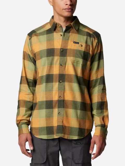 Men's Cornell Woods™ Flannel Long Sleeve Shirt - Tall Greenscape Ombre Buffalo