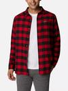 Men's Cornell Woods™ Flannel Long Sleeve Shirt - Tall Mountain Red Buffalo Check