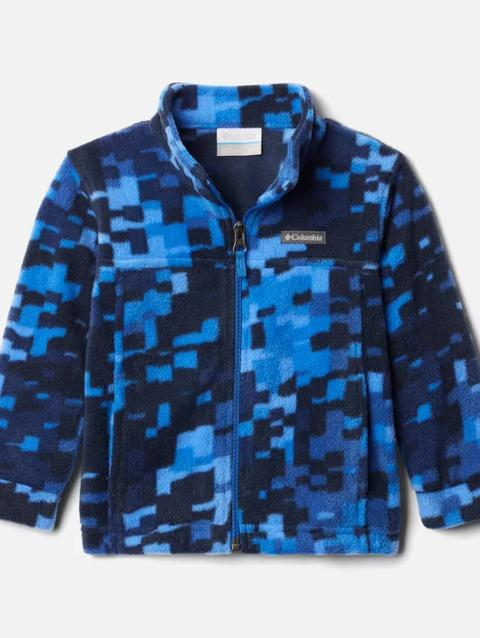 Boys' Toddler Zing™ III Fleece Jacket Bright Indigo Weave Print