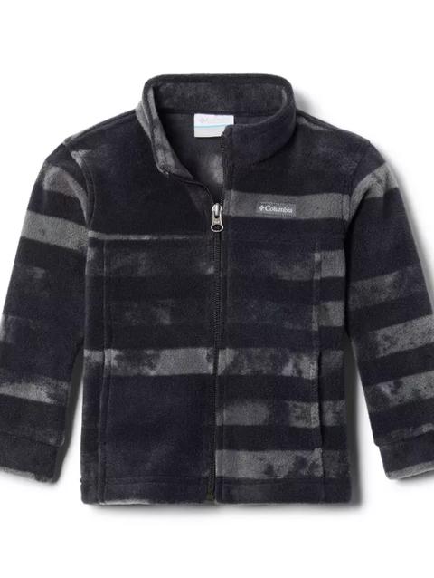 Boys' Toddler Zing™ III Fleece Jacket Black Tie Dye Stripe