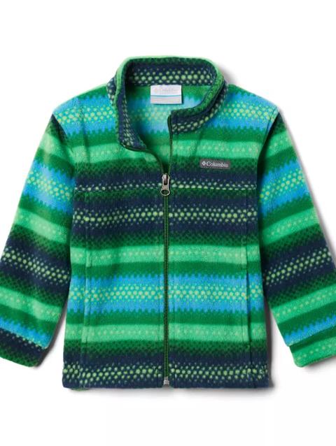 Boys' Toddler Zing™ III Fleece Jacket True Green Bubble Stripe