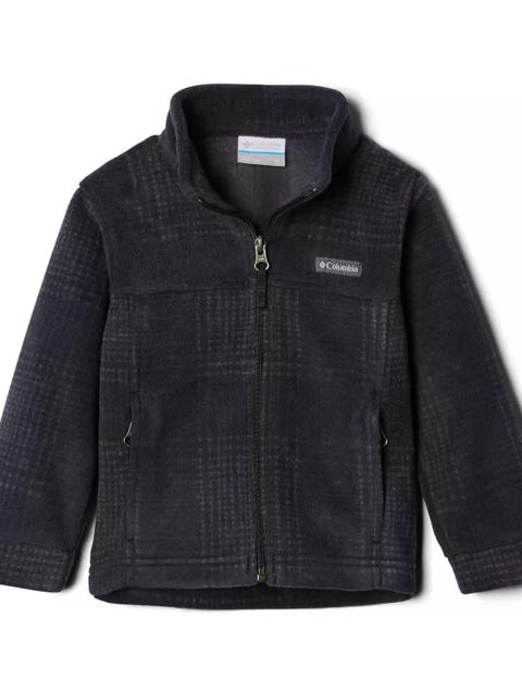 Boys' Toddler Zing™ III Fleece Jacket Black Simple Plaid