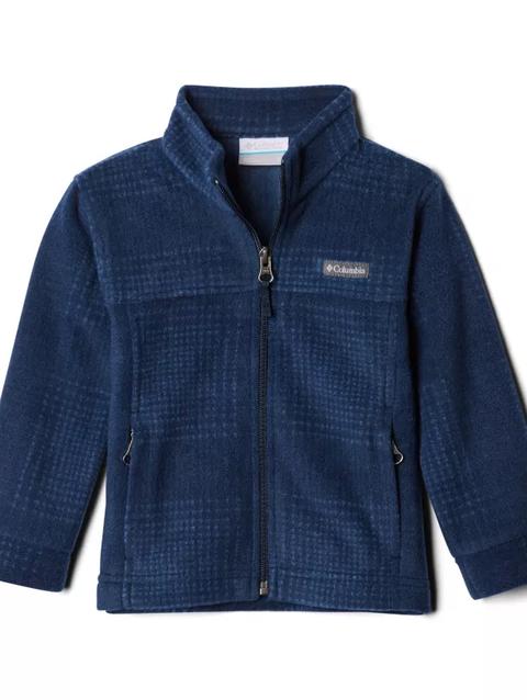 Boys' Toddler Zing™ III Fleece Jacket Collegiate Navy Simple Plaid