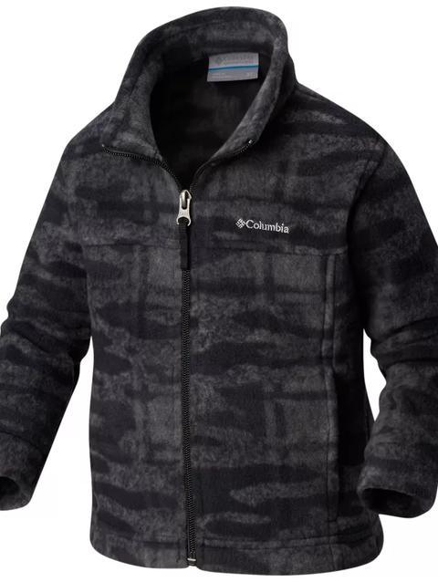 Boys' Toddler Zing™ III Fleece Jacket Black Camo Plaid