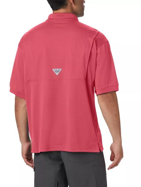 Men’s PFG Perfect Cast™ Polo Sunset Red