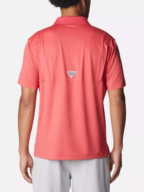 Men's PFG Skiff Cast™ Polo Sunset Red