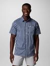 Men's PFG Super Slack Tide™ Camp Shirt Collegiate Navy Palaka Grid