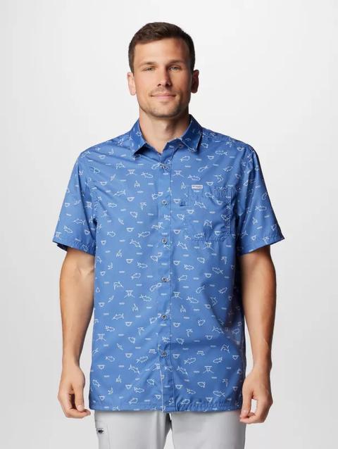 Men's PFG Super Slack Tide™ Camp Shirt - Tall Bluebell Deepdivers