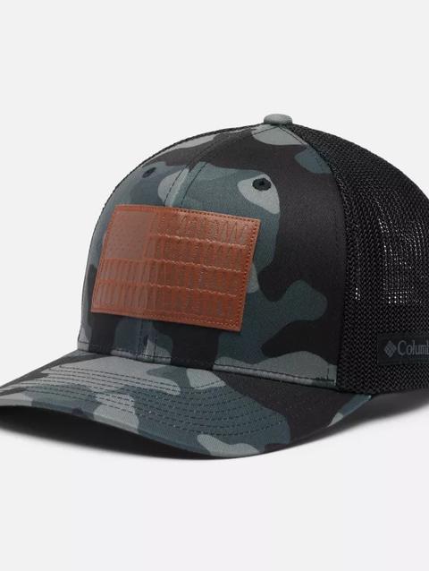 Columbia Rugged Outdoor™ Mesh Ball Cap Black Mod Camo, Tree Flag