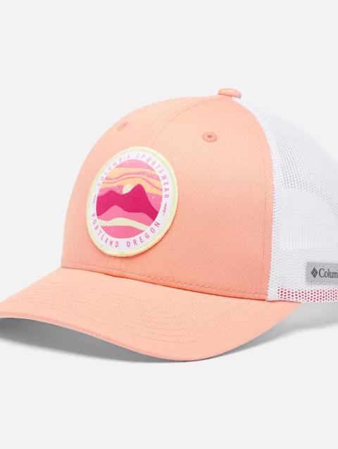 Columbia Women's™ Snapback Hat Summer Peach, White, Night Sky Patch