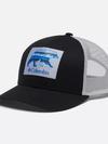 Youth Columbia™ Snap Back Cap Black Scenic Bear