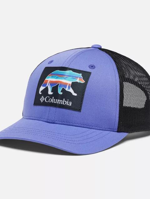 Youth Columbia™ Snap Back Cap Purple Lotus Scenic Bear