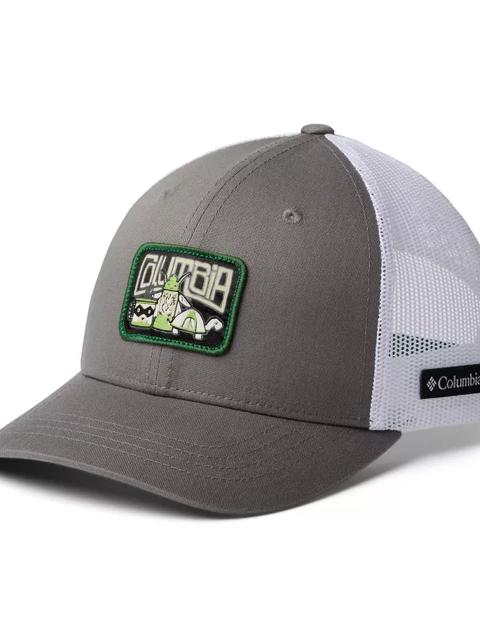 Youth Columbia™ Snap Back Cap Titanium, White, True Green, Camp Creatures