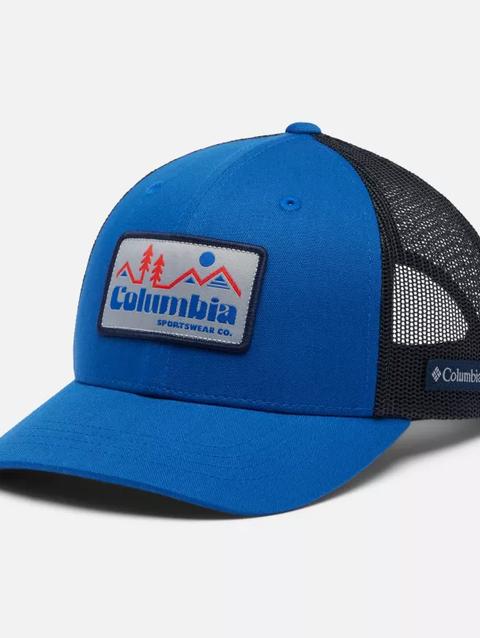 Youth Columbia™ Snap Back Cap Mountain Blue, Coll Navy, Retro Script