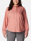 Women's PFG Tamiami™ II Long Sleeve Shirt - Plus Size Sandalwood Pink