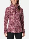 Women's Glacial™ IV Print Half Zip Pullover Marionberry Polarize