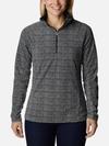 Women's Glacial™ IV Print Half Zip Pullover Black Herringbone Print