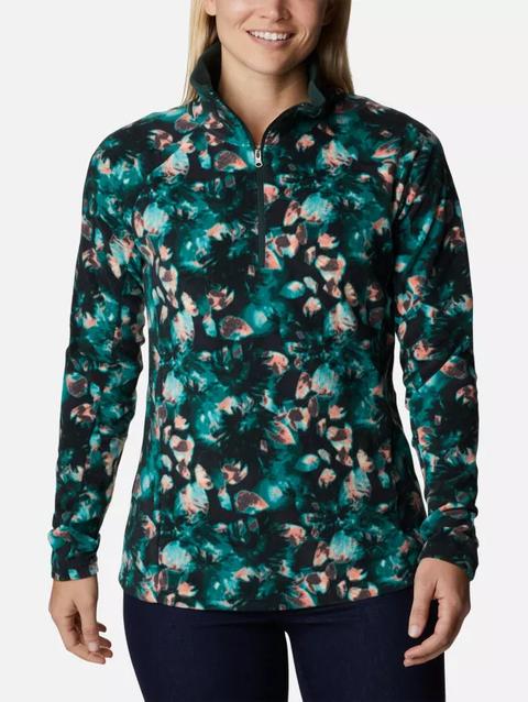 Women's Glacial™ IV Print Half Zip Pullover Spruce Solarized Print