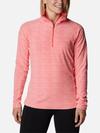 Women's Glacial™ IV Print Half Zip Pullover Blush Pink Herringbone Print