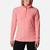 Women's Glacial™ IV Print Half Zip Pullover Blush Pink Herringbone Print