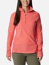 Women's Glacial™ IV Print Half Zip Pullover Blush Pink Quilt Pattern