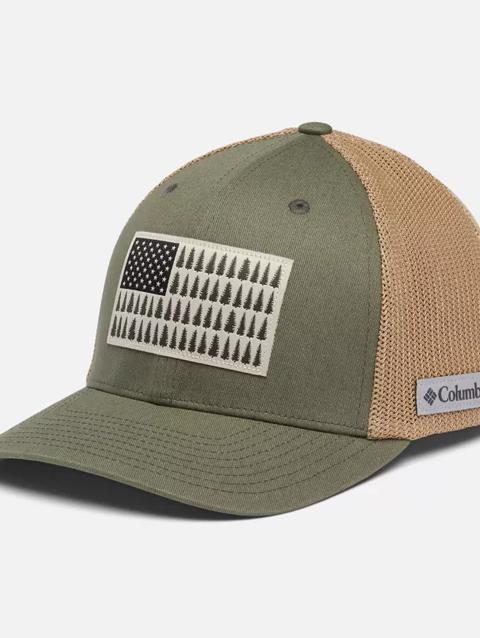 Columbia Mesh™ Tree Flag Ball Cap Stone Green, Ancient Fossil