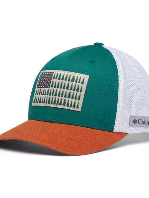 Columbia Mesh™ Tree Flag Ball Cap Pine Green