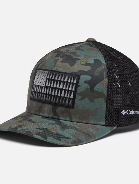 Columbia Mesh™ Tree Flag Ball Cap Cypress Trad Camo