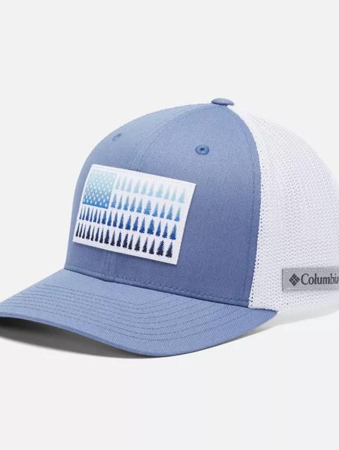 Columbia Mesh™ Tree Flag Ball Cap Bluestone, White