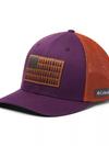 Columbia Mesh™ Tree Flag Ball Cap Black Cherry, Camel Brown