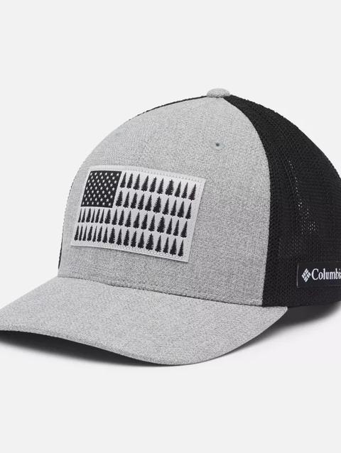 Columbia Mesh™ Tree Flag Ball Cap Columbia Grey Heather, Black