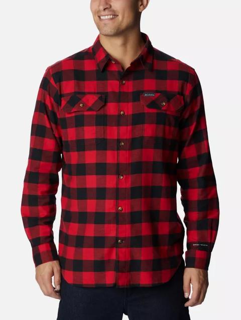 Men's Flare Gun™ Stretch Flannel - Tall Mountain Red Twill Buffalo Check