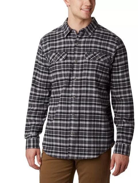 Men's Flare Gun™ Stretch Flannel - Tall Shark Grid