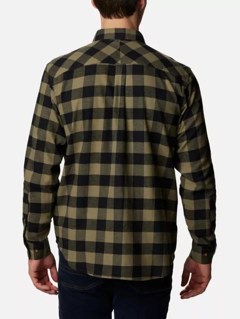 Men's Flare Gun™ Stretch Flannel - Tall Stone Green Buffalo Check