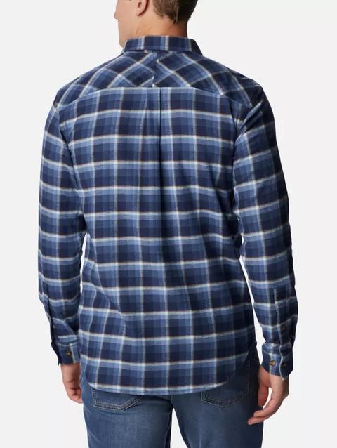 Men's Flare Gun™ Stretch Flannel - Tall Collegiate Navy Shadow Plaid