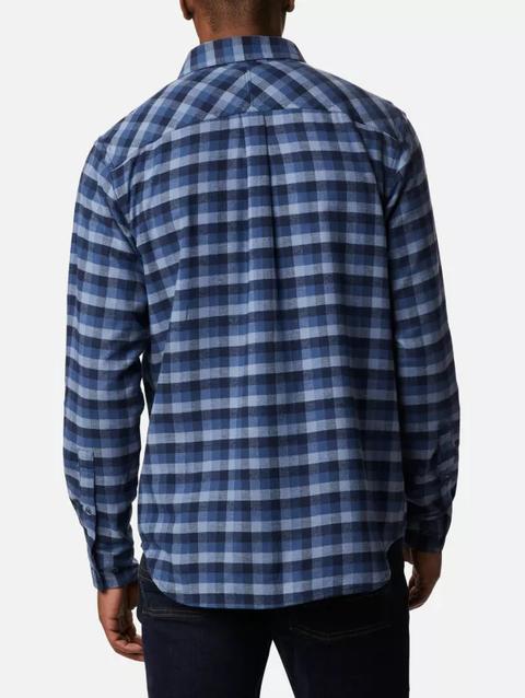 Men's Flare Gun™ Stretch Flannel - Tall Night Tide Grid Plaid