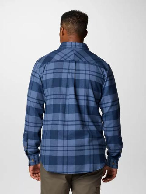 Men's Flare Gun™ Stretch Flannel - Tall Collegiate Navy River Crossing Plaid