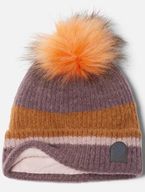 Winter Blur™ Pom Pom Beanie Basalt, Camel Brown