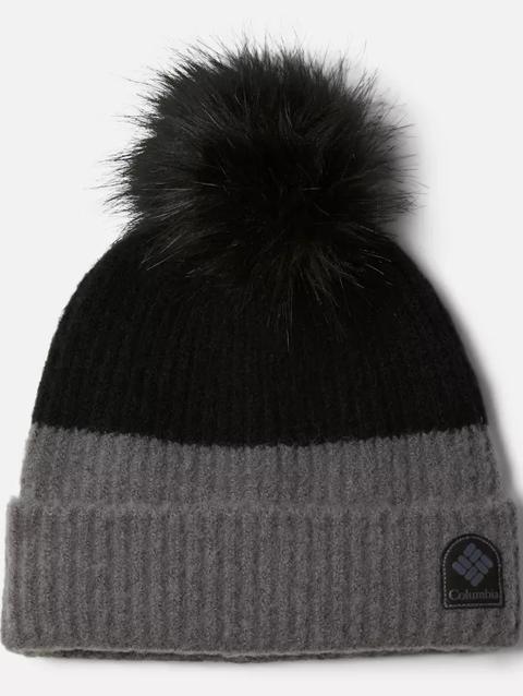 Winter Blur™ Pom Pom Beanie Black, City Grey