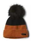 Winter Blur™ Pom Pom Beanie Black, Caramel